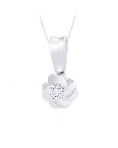 White gold pendant with a diamond. Artnumber 3740037