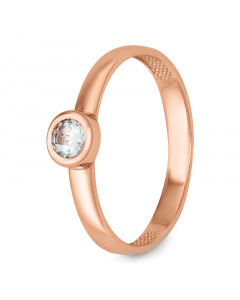 Золотое кольцо с кубическим цирконием. Артикул 5120065