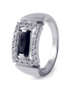 Серебряное кольцо с кубическим цирконием. Артикул 9520071