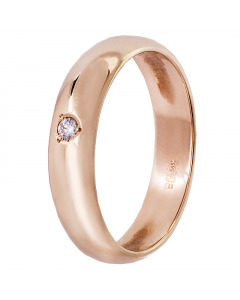 Обручальное золотое кольцо с бриллиантом. Артикул 3026500