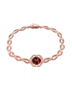 Red gold bracelet with diamonds. Artnumber 3860017