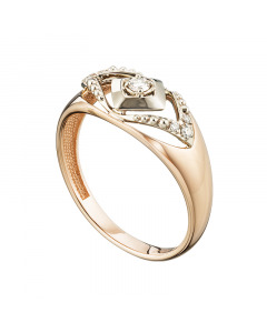 Золотое кольцо с бриллиантами. Артикул 3720095