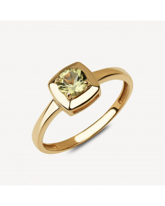 Эксклюзивное кольцо из красного золота 585 пробы с бериллом. Артикул 6920101