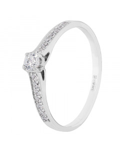 Помолвочное кольцо из серебра с цирконием. Артикул 9520271