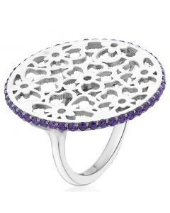 Серебряное кольцо «Весна 1» с цирконием. Артикул 9520172