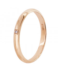 Обручальное кольцо из золота 585° пробы с бриллиантами. Артикул 3026740