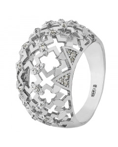 Серебряное кольцо с цирконием. Артикул 9520100