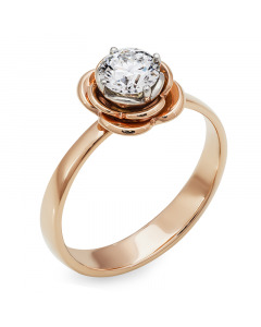 Золотое кольцо с бриллиантами. Артикул 3720113