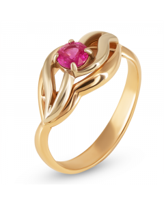 A ring made of 585 gold with a ruby. Artnumber 3120071