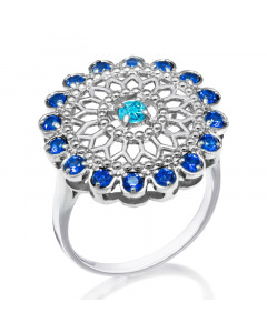 Серебряное кольцо «Соната» со шпинелью. Артикул 9520101