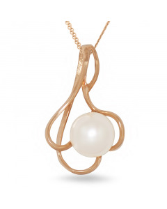 Red gold pendant with a pearl. Artnumber 6540858